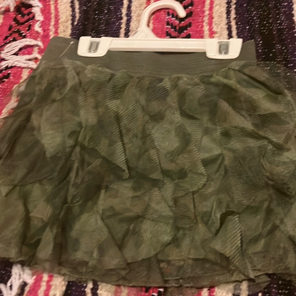 Green Layered Skirt